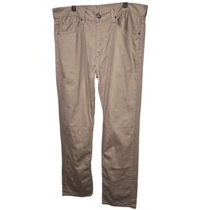 Levi's 505 Regular Fit White Tag Men's Jeans Size 36x34 Tan 5 pocket Lightweight